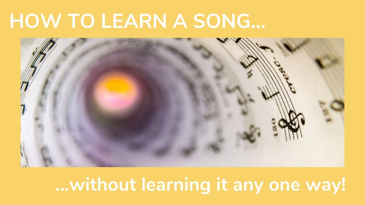 How to learn a song without learning a another way